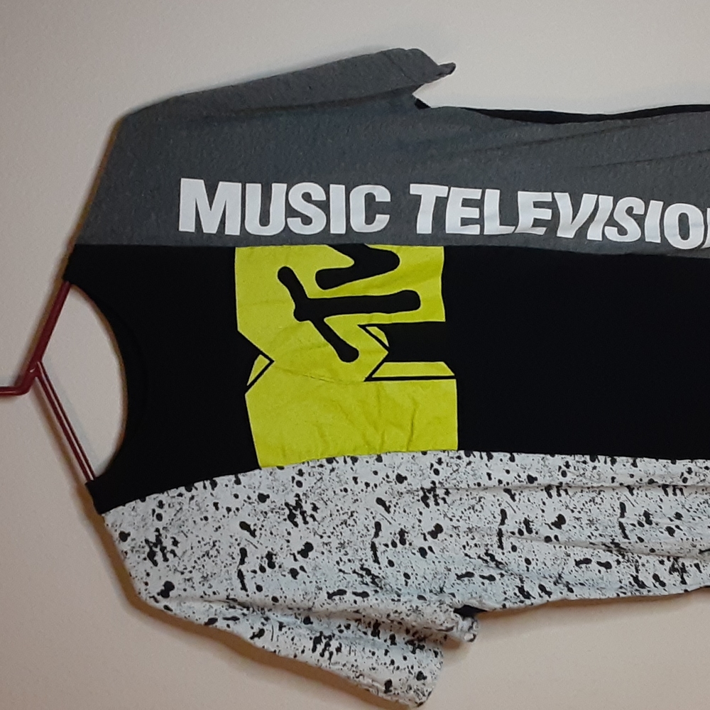 MTV multi pattern t shirt